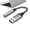 USB to 3.5 mm Stereo Audio Adapter view 1
