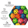 PU Leather Drink Coasters, 4-Piece Set with Holder, Hexagonal Color Pattern view 4