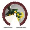 Daffodil Bouquet Plaid Christmas Tree Skirt view 3
