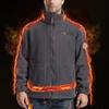 BFDSGWQ Men's Two-Layer Hooded Fleece Jacket with Full-Zip and Pockets (Blue, M) view 3