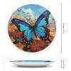 NONHAI Decorative Bone China Butterfly Plate, 6 in, with Display Stand view 2
