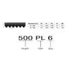 1-Piece Poly-V Belt, 490J/495J/500J, PJ1245/1257/1270, 4/5/6 Ribs view 3