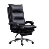 Ergonomic Executive Office Chair with High Backrest, Cushion and Adjustable Swivel Base, Black view 1