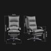 Ergonomic Executive Office Chair with High Backrest, Cushion and Adjustable Swivel Base, Black view 3