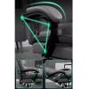 Ergonomic Executive Office Chair with High Backrest, Cushion and Adjustable Swivel Base, Black view 4