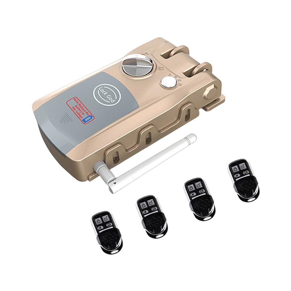 Swokely Door Bolt Lock with Remote Control, App and Bluetooth Unlocking