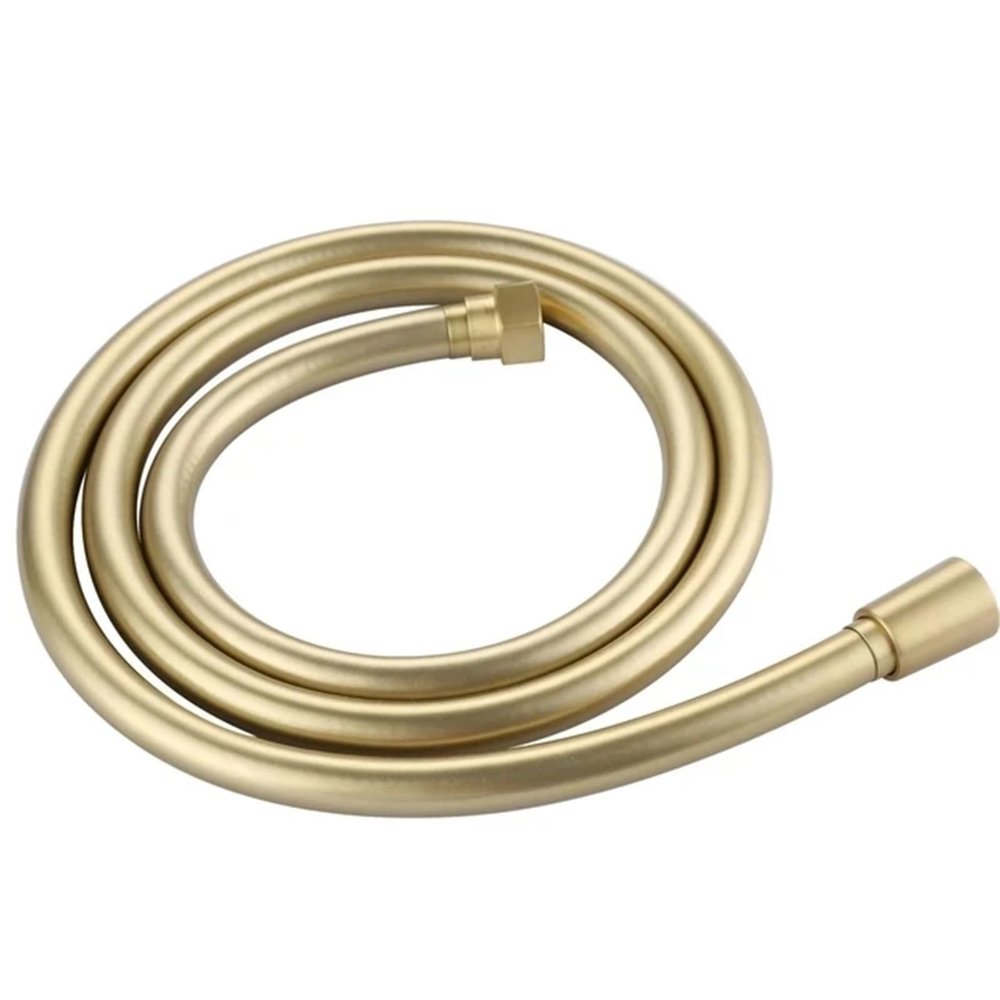 GSCLZ Flexible PVC Shower Hose for Bathroom Showerhead, Gold, 300 cm