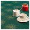 StoffTex Christmas Tablecloth | Table Cover | Durable Scratch-Resistant | Festive Christmas Decoration (Green-Gold, Style 3, 120 x 120 cm) view 4