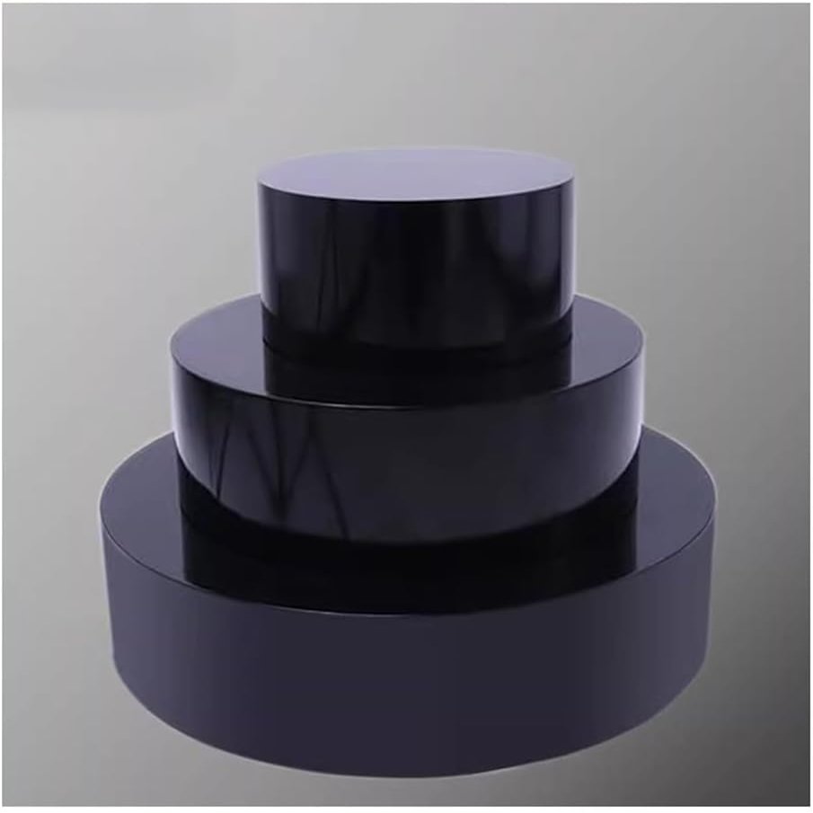 Round Display Pedestal for Events and Retail, 30 x 30 cm, Black