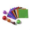 500-Pack Colorful Shiny Mylar Foil Wrappers for Chocolate and Candy, Silver, 12 x 12 cm view 3