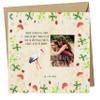 Mr. & Mrs. Panda Folded Photo Card with Stork Design view 1