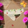 Mr. & Mrs. Panda Folded Photo Card with Stork Design view 3