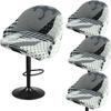 SDNAM Bar Stool Covers with Backrest, 4/2/1-Piece Set, Stretch Universal Slipcovers for Bar Stools, Washable Cover for Kitchen Chairs (H10, 4PCS) view 1
