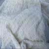 White 3D Pleated Chiffon Voile Fabric, 1 m x 45 cm view 1