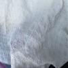 White 3D Pleated Chiffon Voile Fabric, 1 m x 45 cm view 3