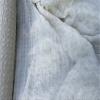 White 3D Pleated Chiffon Voile Fabric, 1 m x 45 cm view 4