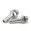 304 Stainless Steel Barb Fitting, Fine-Thread, Thickened, PT1/8, 1/4, 3/8 Male Thread Nozzle for Leather Hose, Water and Oil Pipe Connector, CZAOINCU (304 BT10-02) view 3