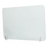 Transparent PVC Desk Dividers, 2-Piece Set, White view 2