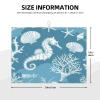 Mexpekil Ocean Seahorse Starfish Coral Dish Drying Mat, 46 x 61 cm view 2