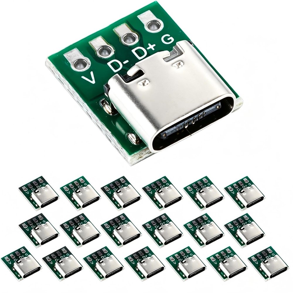 VISSQH 20-Piece USB 3.1 Type-C Breakout Board Set