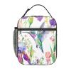 Mexpekil Insulated Lunch Bag for Kids, Hummingbird Iris Flowers view 2