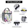 Mexpekil Insulated Lunch Bag for Kids, Hummingbird Iris Flowers view 3