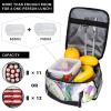 Mexpekil Insulated Lunch Bag for Kids, Hummingbird Iris Flowers view 4