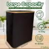 JISADER Foldable Recycling Bin, Large-Capacity Trash Can with Lid view 2