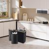 JISADER Foldable Recycling Bin, Large-Capacity Trash Can with Lid view 4