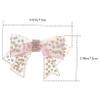 IWOWHERO Rhinestone Flower Tulle Shoe Bows for Wedding Decor, Crystal Shoe Embellishments for DIY Bridal Shoes and Other Occasions view 2