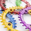 HESHUWEN Oval MTB Chainring, 104 BCD, Narrow-Wide, 32T/34T/36T/38T, Red view 2