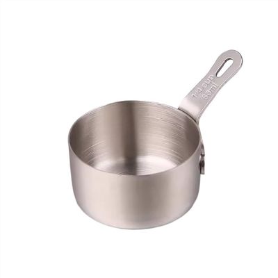 zhuyanbo007 Stainless Steel Sauce Boat with Handle, Silver, Medium