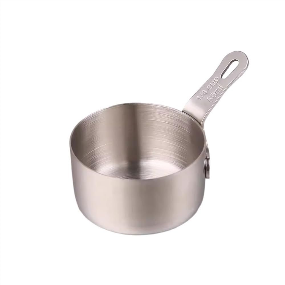 zhuyanbo007 Stainless Steel Sauce Boat with Handle, Silver, Medium