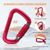 GJCrafts Steel Cable Core Flip Line Kit, Steel Cable Lanyard with Triple-Lock Carabiner, Adjustable Climbing Lanyard for Tree Climbers, Arborists, and Fall Protection (16 * 2.4) view 3