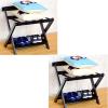 Folding Luggage Rack with Backrest, Hotel Suitcase Stand view 1