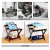 Folding Luggage Rack with Backrest, Hotel Suitcase Stand view 4