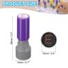 PATIKIL 10mm Letter Stamp, E Alphabet, Red Ink, Purple Shell view 2