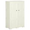 NQJIBUE Home Garden Plastic Cabinet 79 x 43 x 125 cm, Wood Design, Vanilla Ice view 1