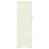 NQJIBUE Home Garden Plastic Cabinet 79 x 43 x 125 cm, Wood Design, Vanilla Ice view 3