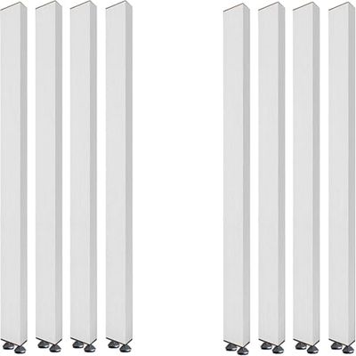 XZZHSM Privacy Divider Post, Metal-Slat Partition, Adjustable Height, 70–240 cm