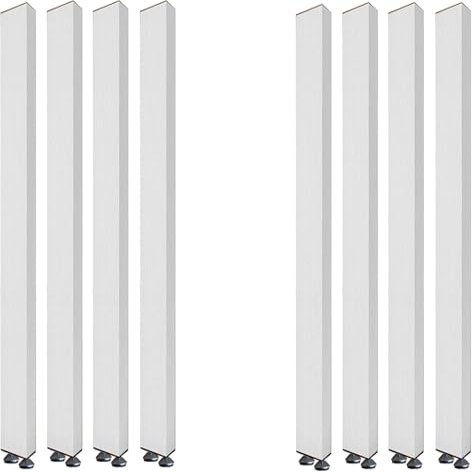 XZZHSM Privacy Divider Post, Metal-Slat Partition, Adjustable Height, 70–240 cm
