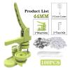 Button Maker Press Set, 25–58 mm Badge Machine with 100500 Button Parts and Circle Cutter (44 mm, 100-Piece Button Set) view 2