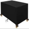 Black Deluxe Rattan Garden Furniture Cover, 270 x 230 x 100 cm, Waterproof, Windproof, UV- and Tear-Resistant view 1