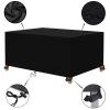 Black Deluxe Rattan Garden Furniture Cover, 270 x 230 x 100 cm, Waterproof, Windproof, UV- and Tear-Resistant view 3