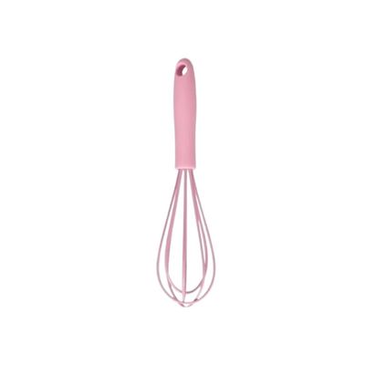 MCLIUJIA Compact Portable Silicone Whisk, Pink