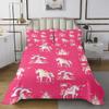 Unicorn Quilted Bedspread Set, 170 x 210 cm, Pink Castle Design view 2