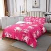 Unicorn Quilted Bedspread Set, 170 x 210 cm, Pink Castle Design view 3
