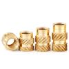 Brass Heat-Set Knurled Threaded Inserts for 3D Printing, 3 mm, M4, OD 6 mm, 20 pcs view 3