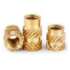Brass Heat-Set Knurled Threaded Inserts for 3D Printing, 3 mm, M4, OD 6 mm, 20 pcs view 4