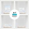 Estika Double Roller Blind, Drill-Mount, 130 x 150 cm, White view 4